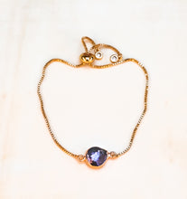 Load image into Gallery viewer, Black Freshwater Pearl Adjustable Bracelet
